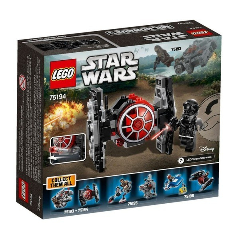 LEGO Star Wars: Истребитель СИД Первого Ордена (микрофайтер) 75194 — First Order TIE Fighter Microfighter — Лего Стар ворз Звёздные войны