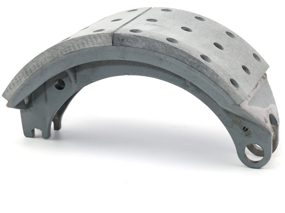 Колодка барабанного тормоза а/м КАМАЗ-ЕВРО 6440, 6520, 6522 ЛИТАЯ (накладка: длинная+длинная) (1шт.) ААЦ/ЗМД (г. Набережные Челны)