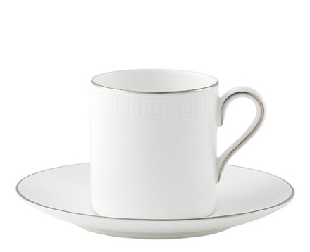 Wedgwood - Vera Wang Blanc sur Blanc Чашка и блюдце 80мл для эспрессо / артикул   1057990  / GTIN 701587446174