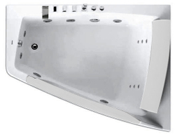 Акриловая ванна Gemy G9056BR 170х130 с гидромассажем