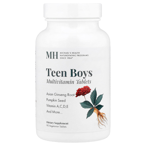 Michael's Health, Мультивитамины для мальчиков-подростков, 90 вегетарианских таблеток