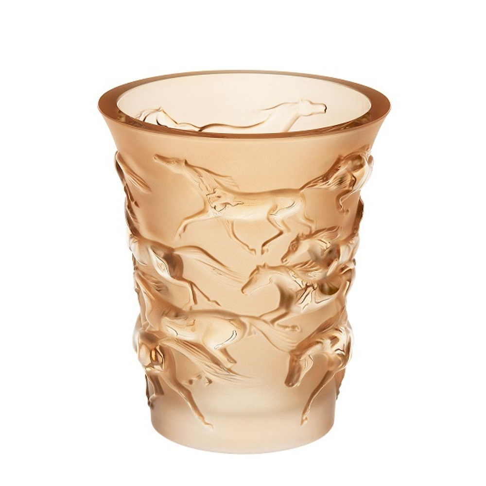 Ваза Mustang золотая Lalique