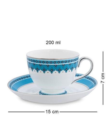 JK-189 Чайный набор на 2 перс. «Византия» (Band-E-Rumi Pavone)