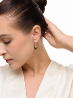 Серьги "Amour" silver с тигровым глазом