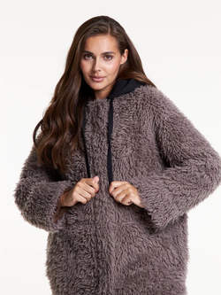 Шуба чебурашка из шерсти, SilverFox (арт. 969)