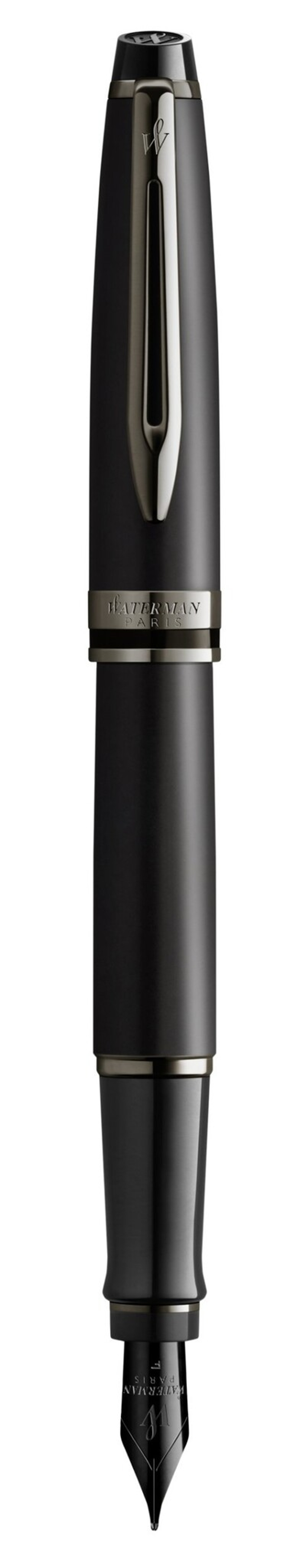 Перьевая ручка Waterman Expert Black F BLK в подарочной упаковке