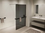 Душевая перегородка Vincea Walk-In VSW-1HR120CGB 120x200 профиль черный/стекло тонированное