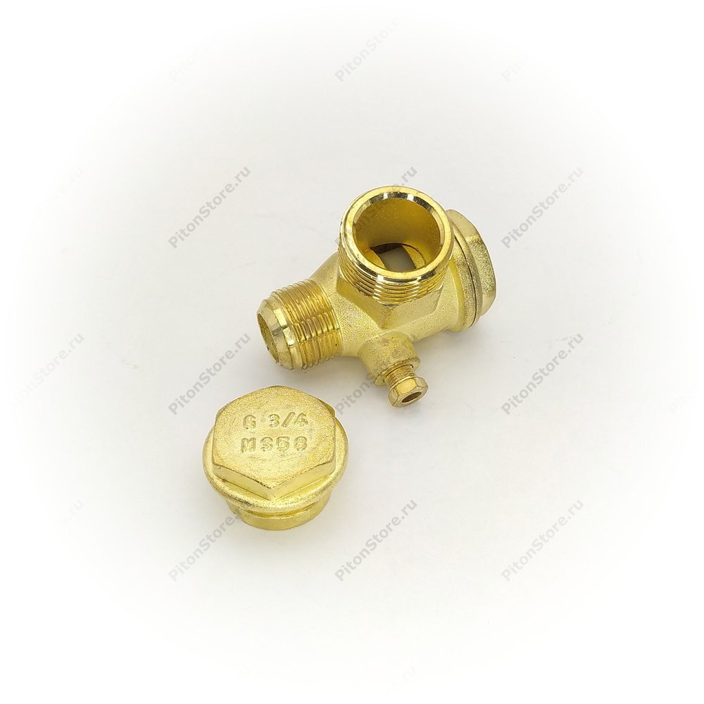 Клапан компрессора обратный (вход/выход: 3/4"Н -  1"Н, трубка:Вн, гайка, Remeza LB-270) [AEZ]
