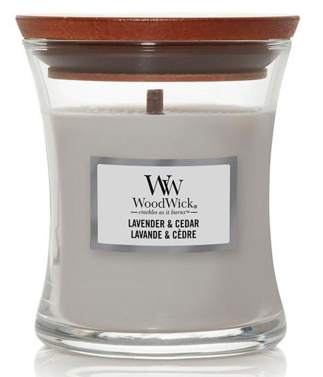 Лаванда и кедр, ароматическая свеча, WoodWick