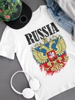 Футболка с гербом России