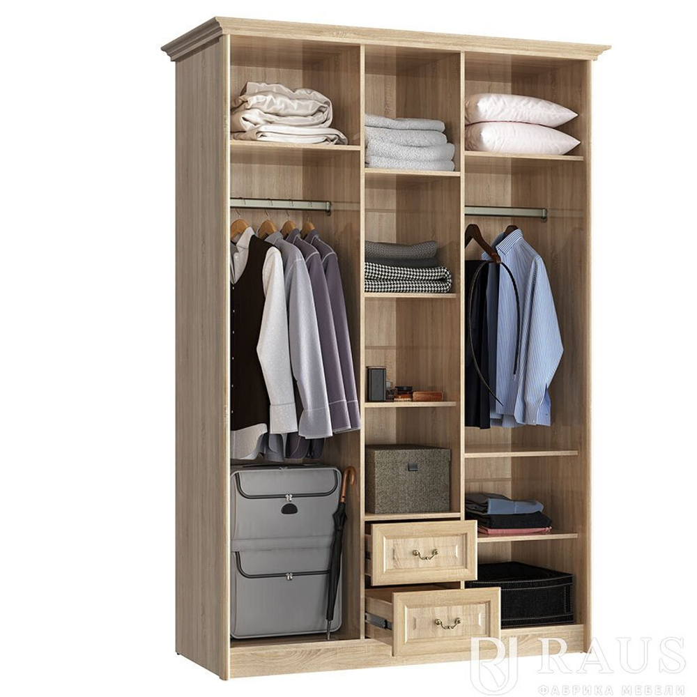 Шкаф 3-х створчатый с зеркалом Янна ЯН-05