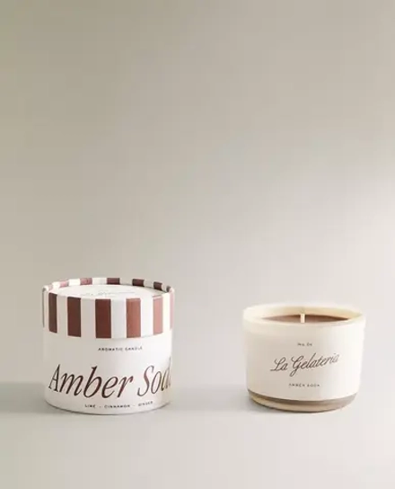 ZARA HOME АРОМАТИЧЕСКАЯ СВЕЧА AMBER SODA (150 Г)
