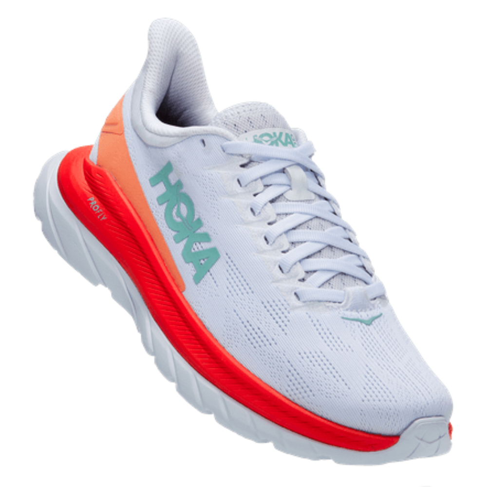 Кроссовки женские HOKA W MACH 4 White / Fiesta