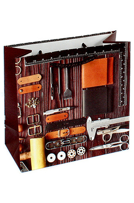 Пакет подарочный, Инструменты, 17*17*8 см, 1 шт.