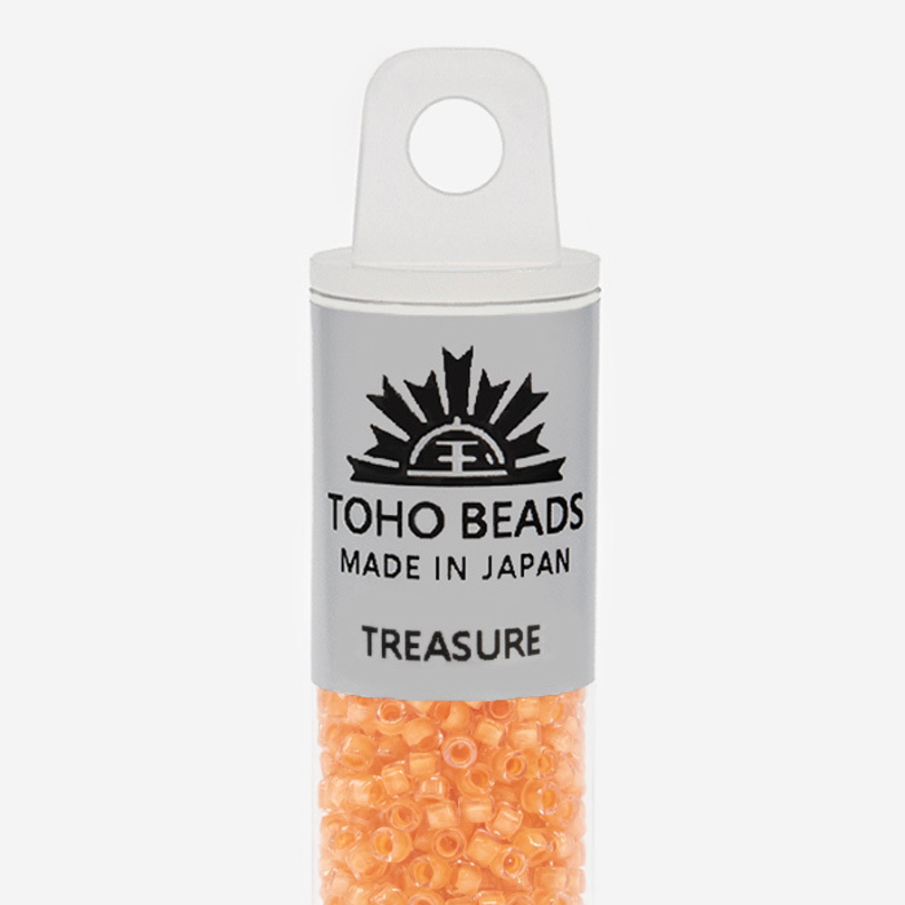Японский бисер TOHO Treasure (№962), окрашенный изнутри прозрачный