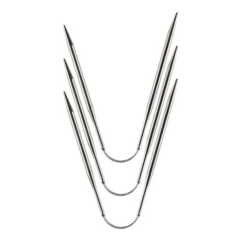 Спицы чулочные металлические гибкие 23см