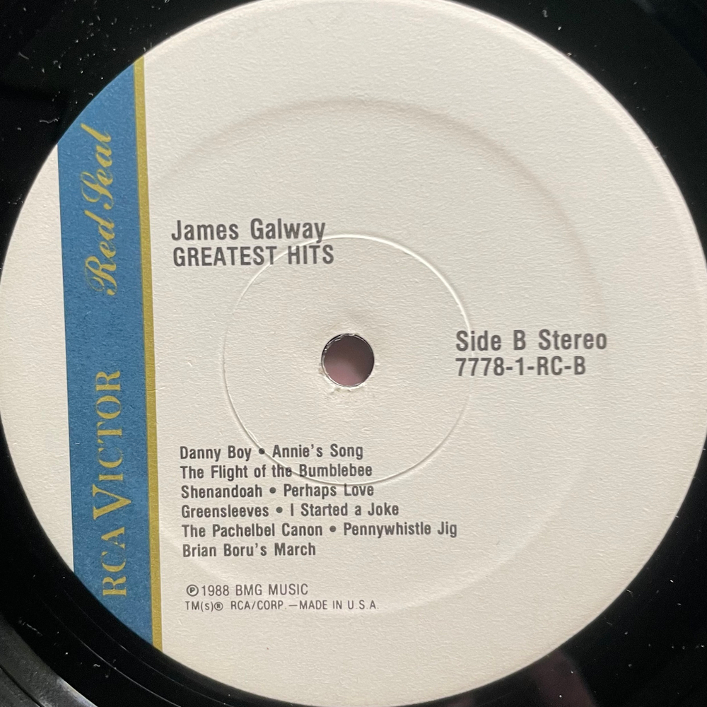 James Galway ‎– Greatest Hits (США 1988г.)