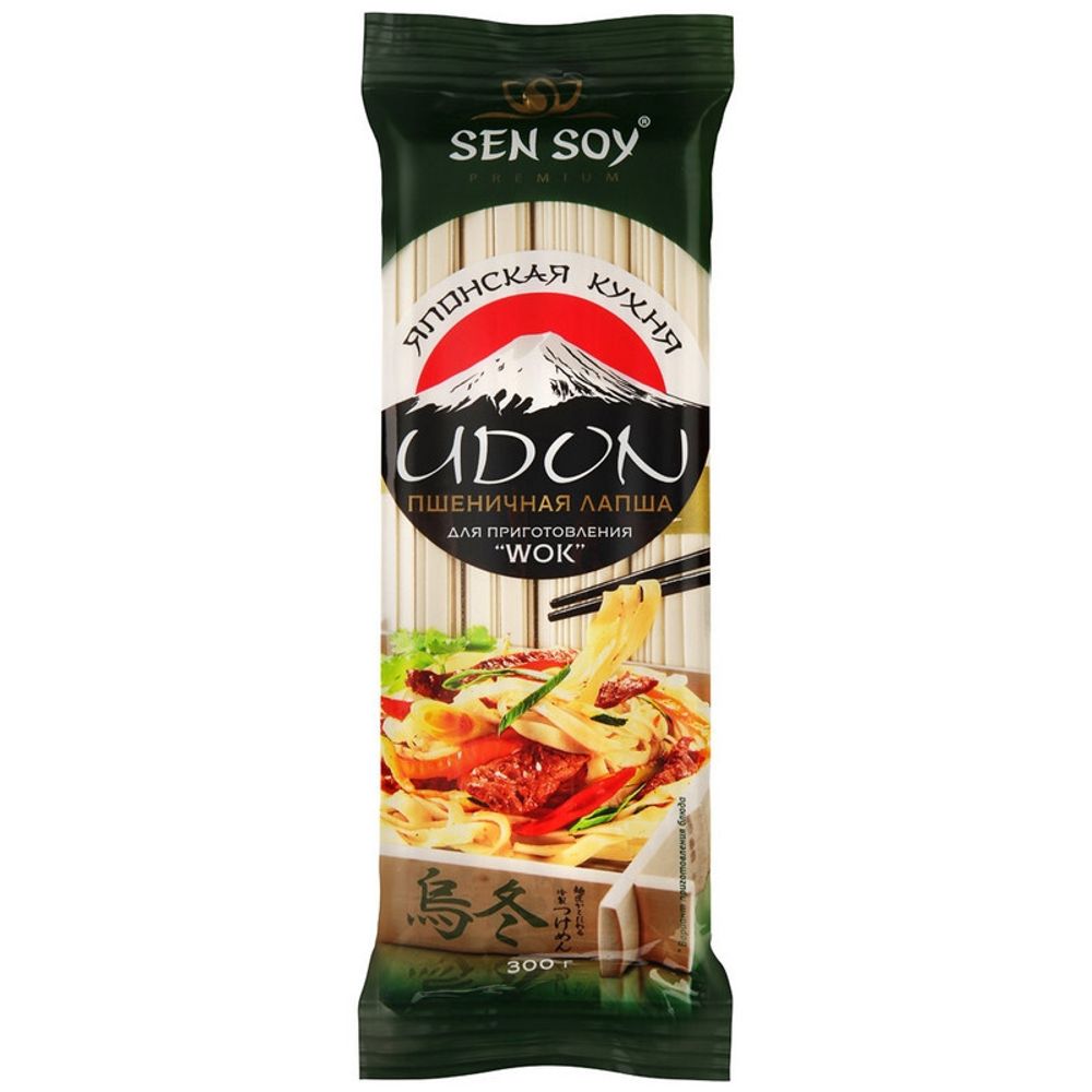 Сэн Сой Лапша пшеничная UDON 300г