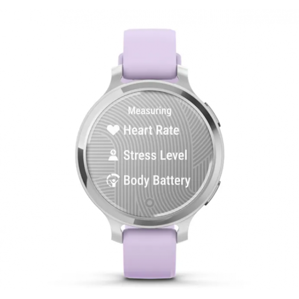 Умные часы Garmin Lily 2 Active серебряного цвета с фиолетовым ремешком