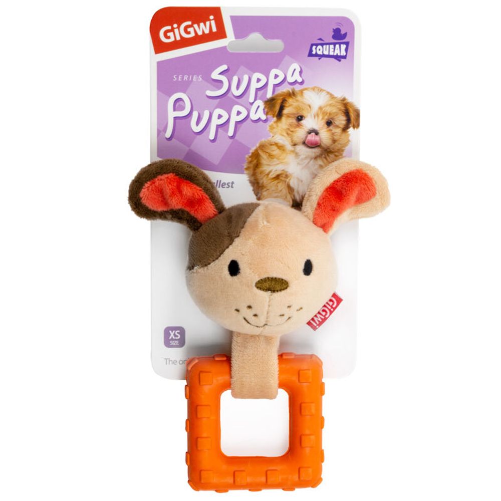 Gigwi SUPPA PUPPA игрушка для маленьких собак собачка с пищалкой 15 см