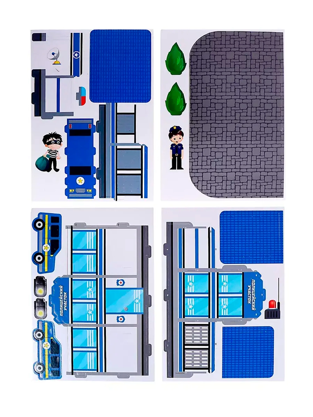 3D конструктор Полицейский участок 22 детали