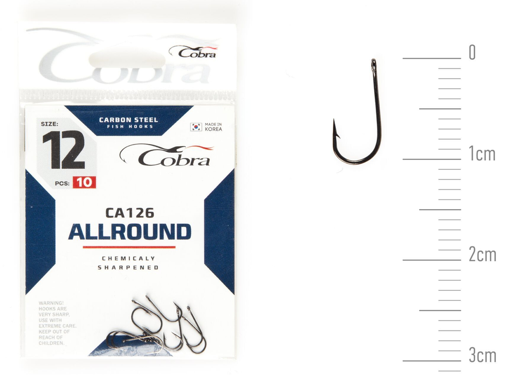 Крючки Cobra Allround VIKING сер. CA126 разм. 012 10шт.