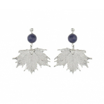 Серьги листья Ester Bijoux Канадский Клён OR905-S BW