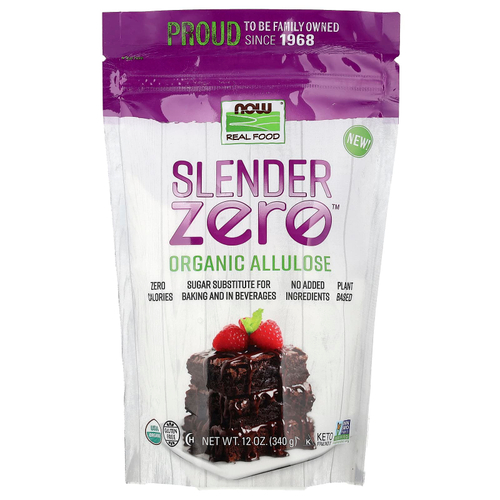 NOW Foods, Real Food, Slender Zero™, органическая аллюлоза, 340 г (12 унций)