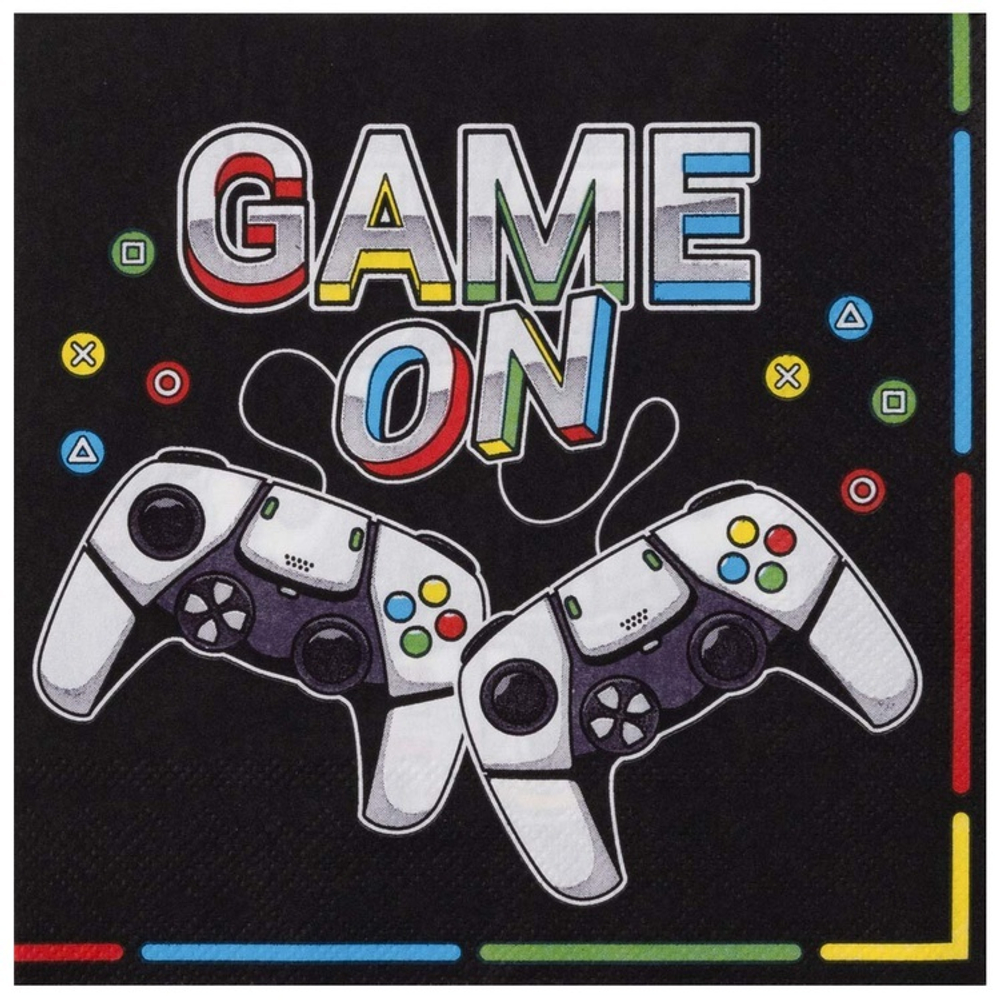 Салфетки «GAME ON. Геймер», 33 см, 12 шт