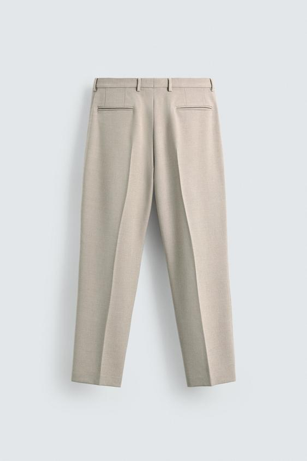 ZARA КОСТЮМНЫЕ БРЮКИ SLIM FIT, ПЕСОЧНЫЙ МЕЛАНЖ