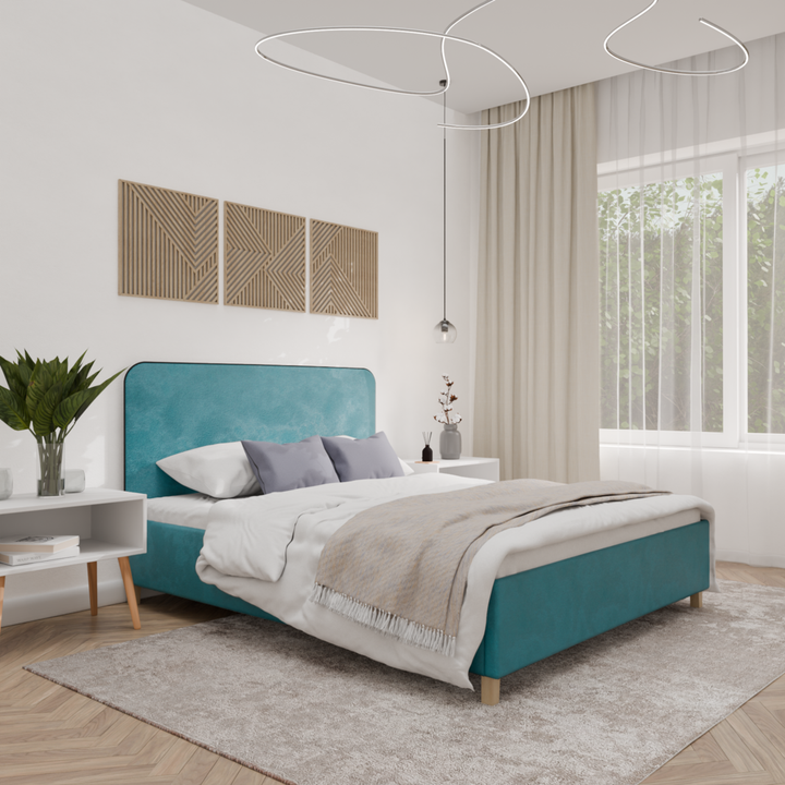 Двуспальная кровать с подъемным механизмом Абстракт Элит, 180х200