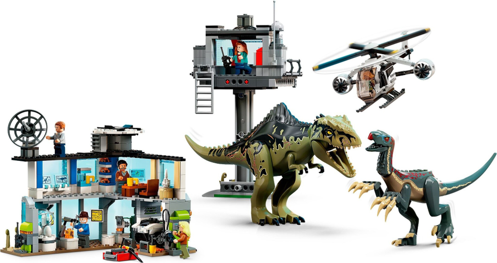 Конструктор LEGO 76949 Jurassic World Атака Гиганотозавров и Теризинозавров