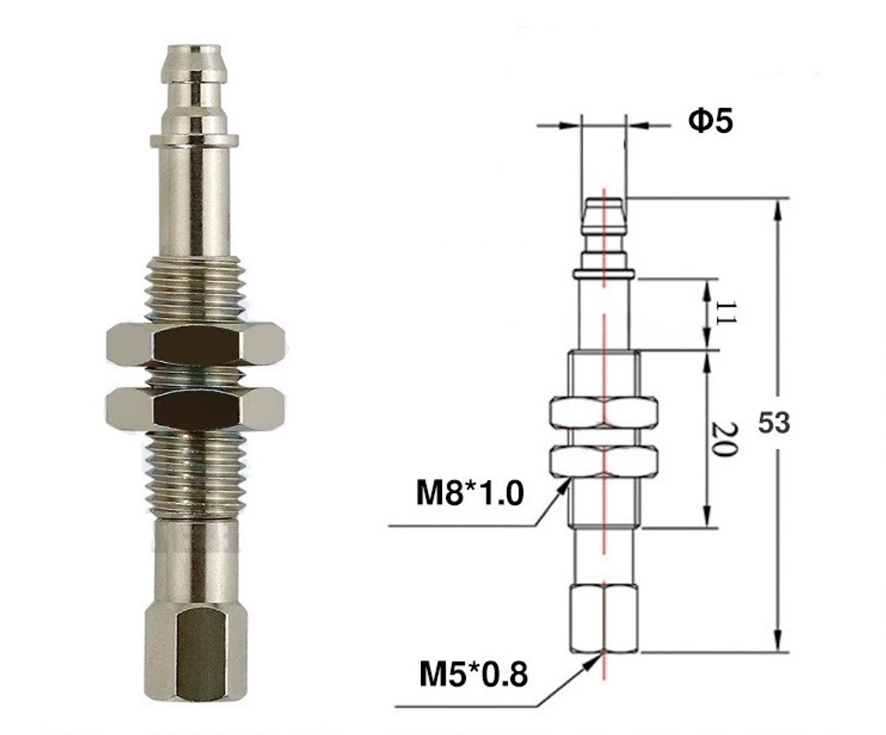 M8-l53 (pointed head) can rotate