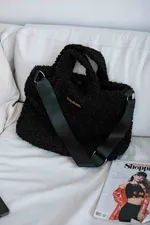 Шоппер Alexandra Talalay AF-bag001 из экомеха черный