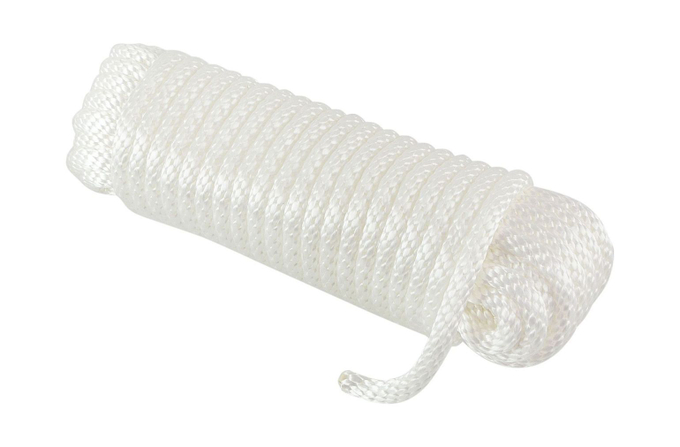 Веревка сплошного плетения d10мм, L15м белый, Marine Rocket