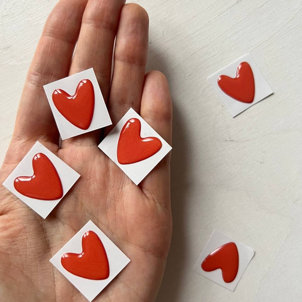 Сердца красные опт ( 100шт)