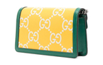 GUCCI Dionysus Leather Shoulder Bag, Crossbody Bag Extra Mini Women"s Yellow