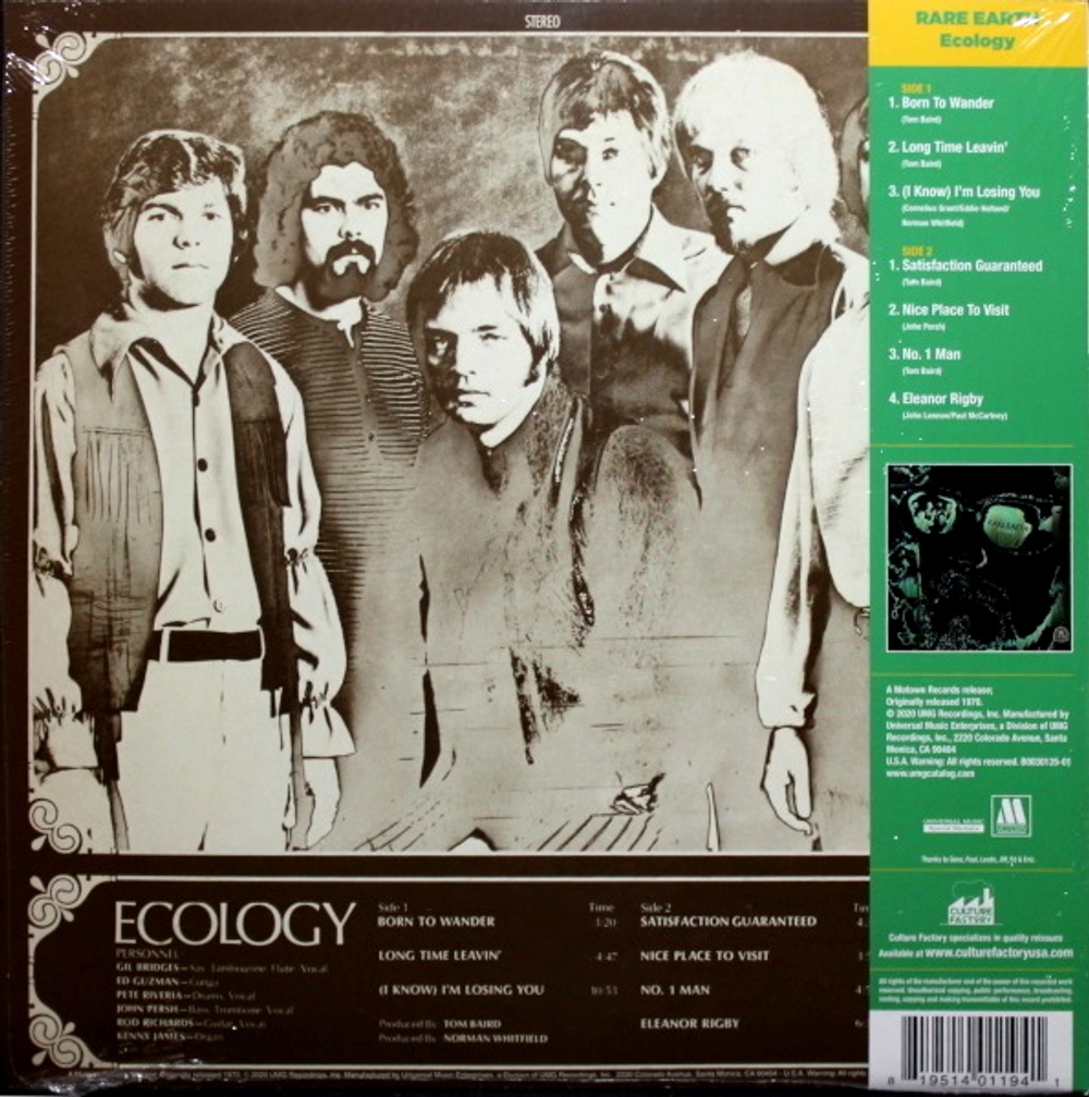 Rare Earth / Ecology (Coloured Vinyl)(2LP)