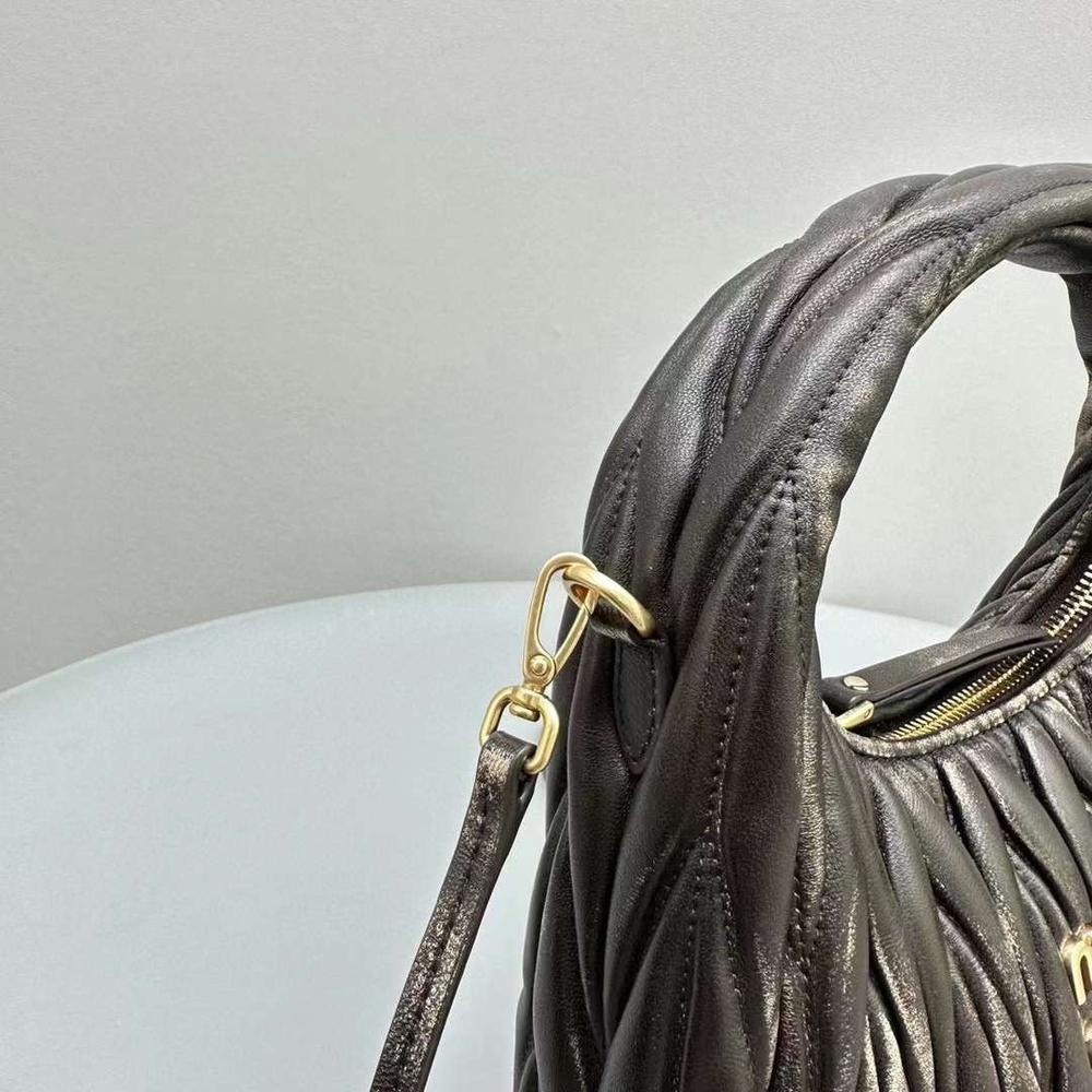 Miu Miu Wander matelassé mini hobo bag