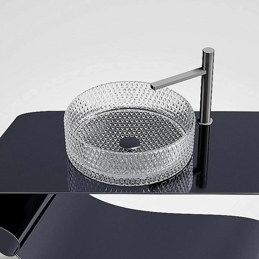 Раковина Ceramica Nova Cristal 36 CN6062 прозрачная