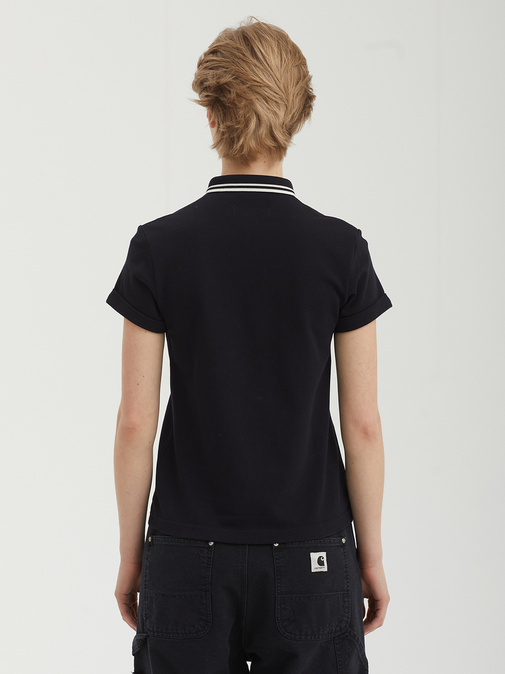 Женская Рубашка-Поло Tipped