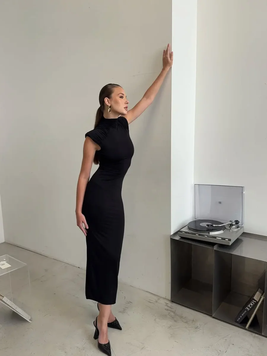 Платье Solo maxi, Черное