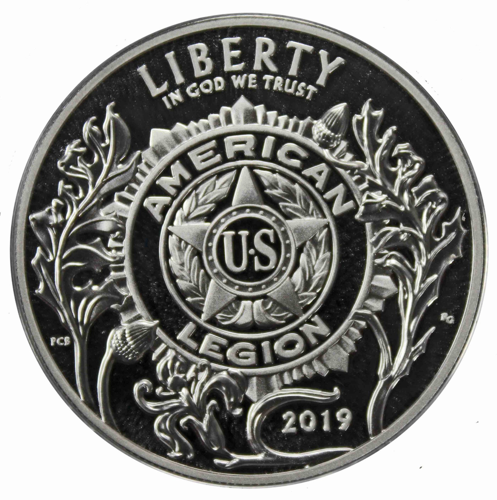 1 доллар. Американский легион. 100 лет со дня основания. США. 2019 г. PROOF