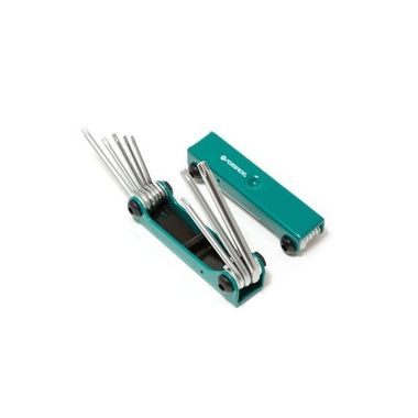Ключи 6-гранные TORX, набор 8предметов складной Forsage 5083F