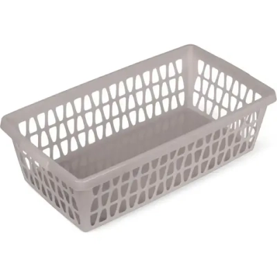 Корзина для хранения Велетта 25х7см коричнево-серая С712КСЕР (комплект 38 шт)