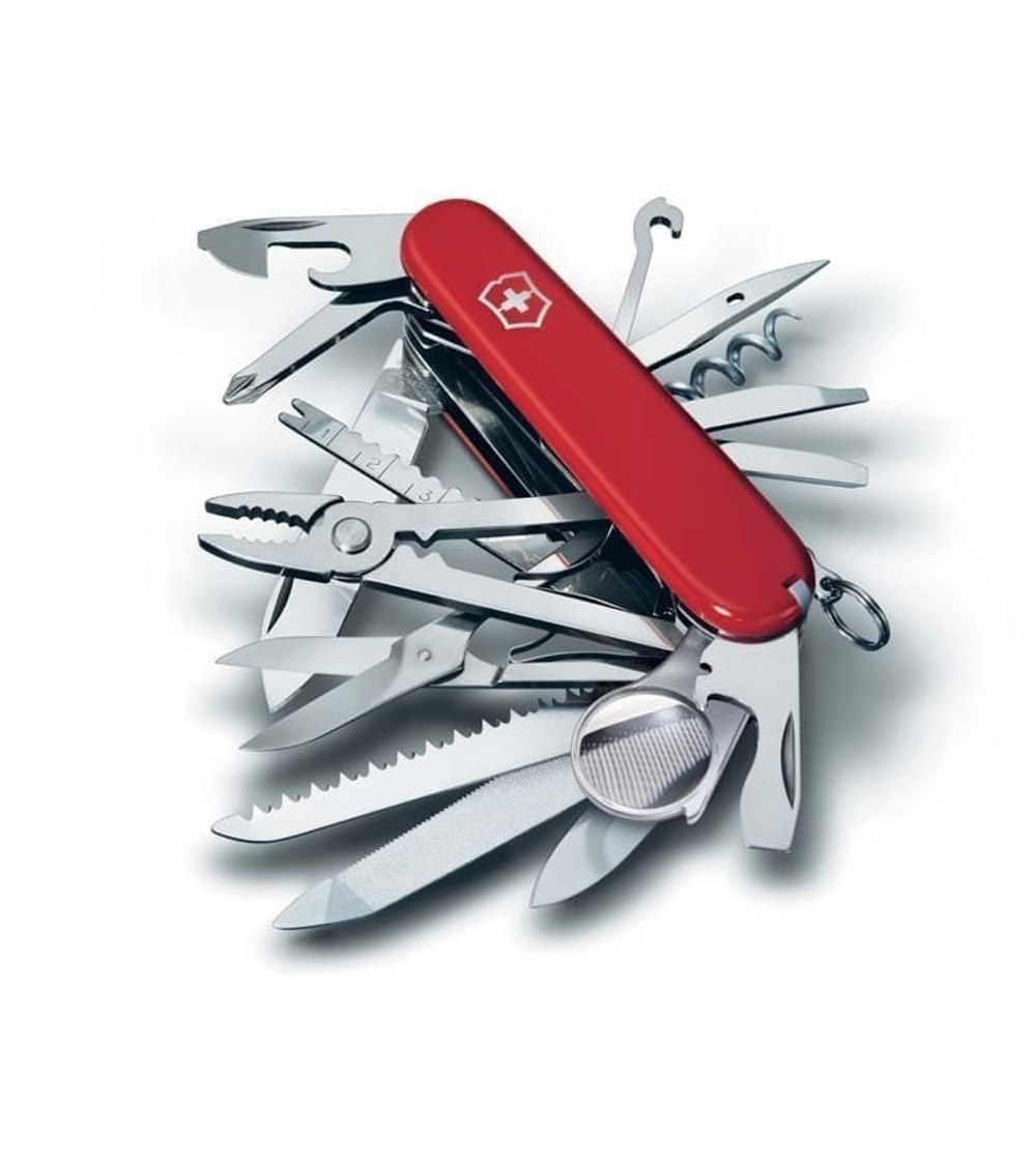 Нож перочинный VICTORINOX Swiss Champ, 91 мм, 33 функции, красный (1.6795)