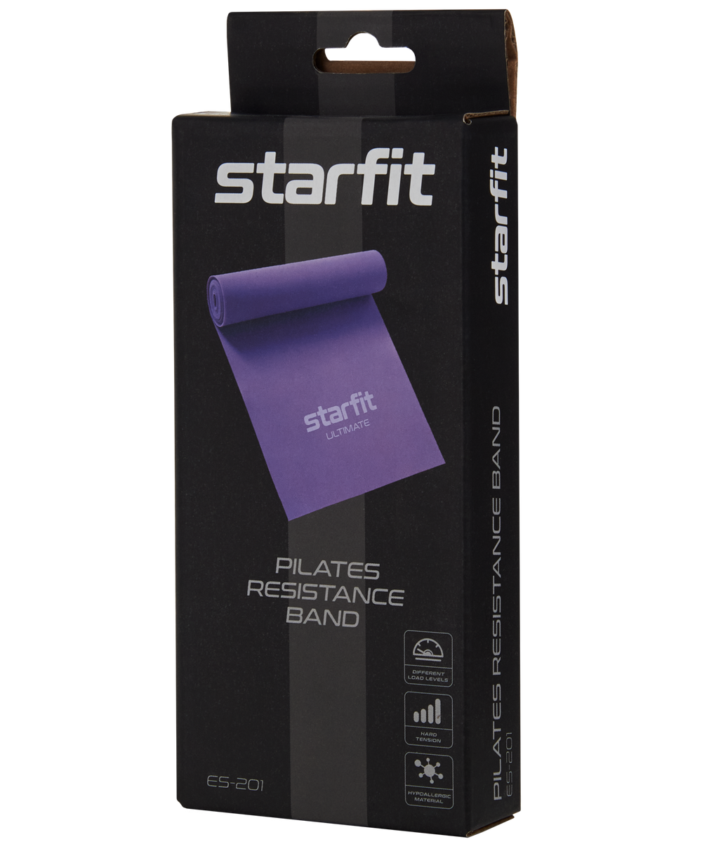 Лента для пилатеса ES-201 1200x150x0,35 мм, розовый пастель