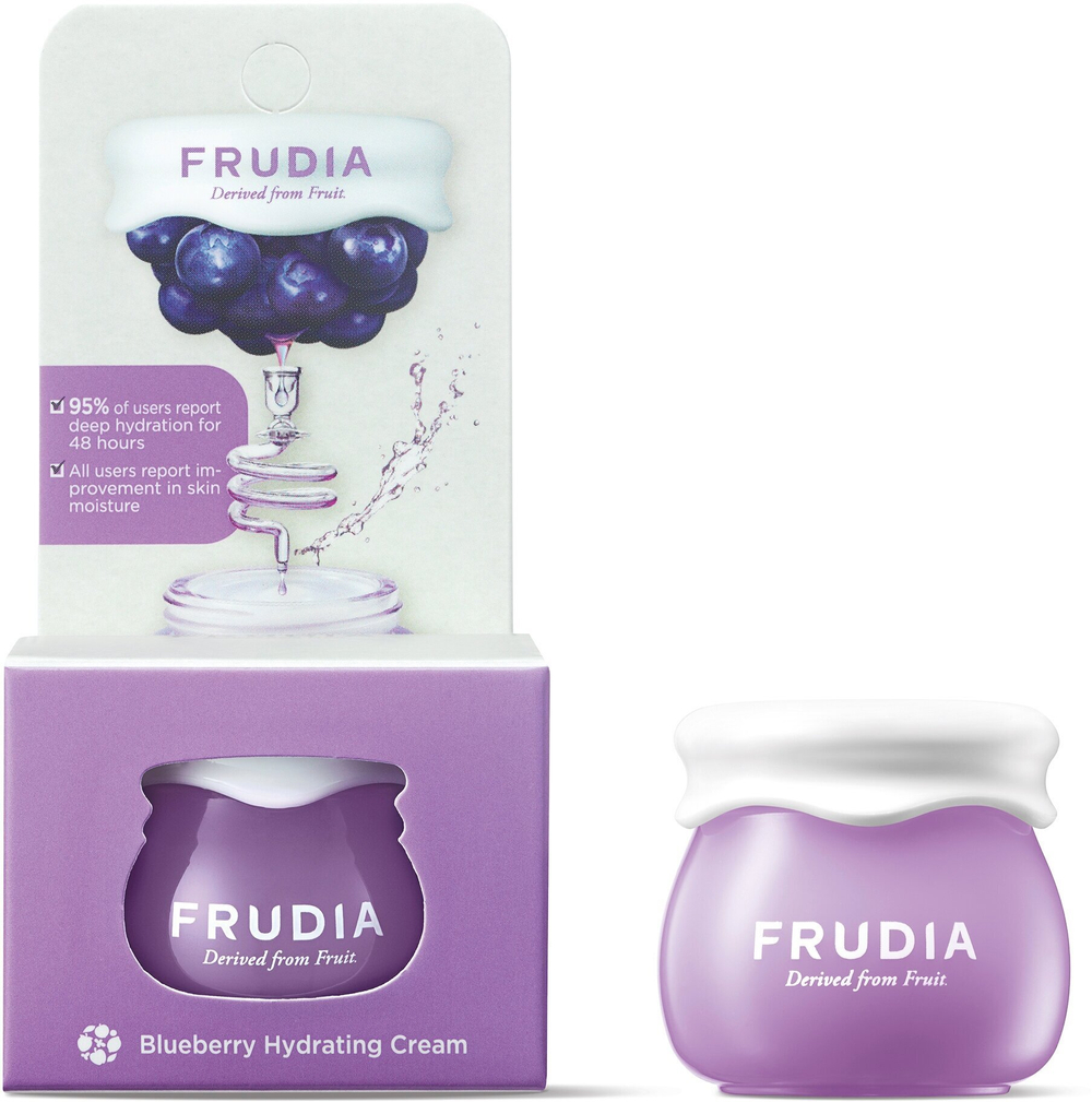 Frudia Blueberry Hydrating Cream Увлажняющий крем для лица с экстрактом черники, 10 мл