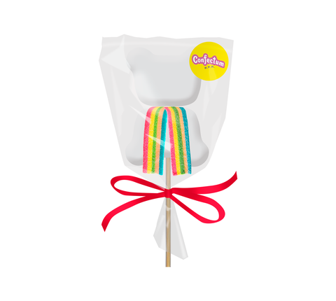 «Confectum Marshmallow pops» ароматизированный, в форме мишки с мармеладным ремешком, 26 г х 36 шт