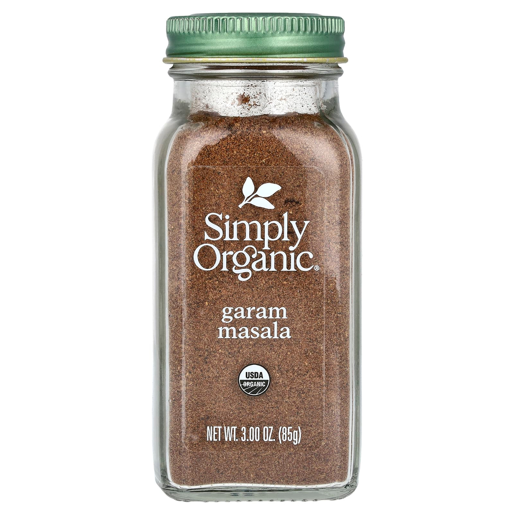Simply Organic, гарам масала, 85 г (3 унции)